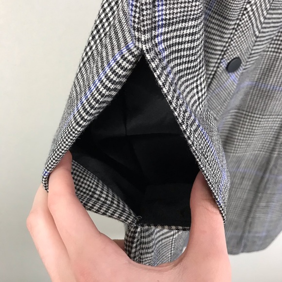 Theory S Easy Snap Wool Plaid Dress - Picture 8 of 10